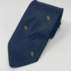 FFA Future Farmers of America Mens Navy Blue Gold Logo Necktie Made in USA 404